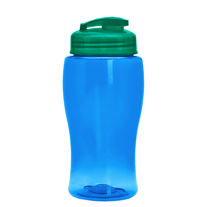 Poly-Pure Jr. - 18 oz. Transparent Bottle with USA Flip