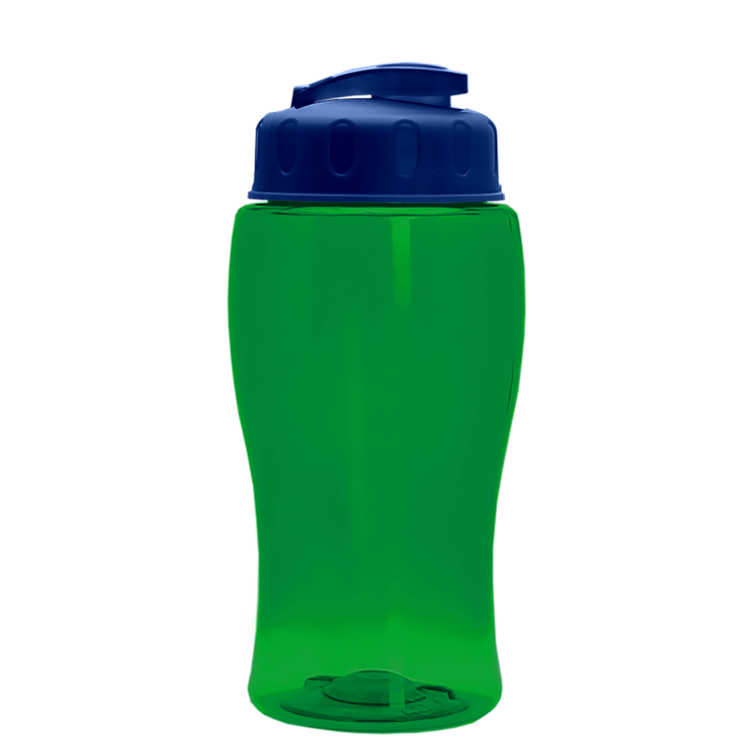 Poly-Pure Jr. - 18 oz. Transparent Bottle with USA Flip