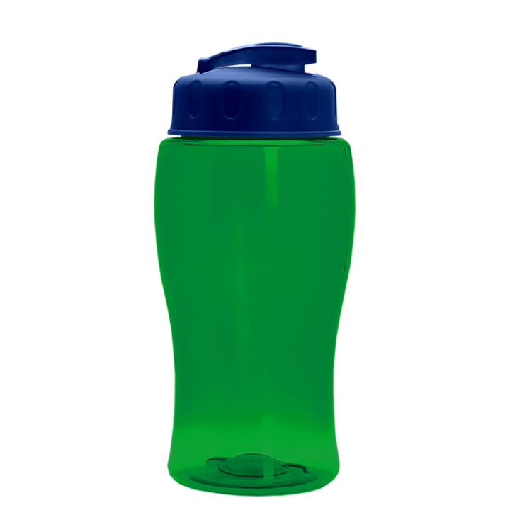 Poly-Pure Jr. - 18 oz. Transparent Bottle with USA Flip