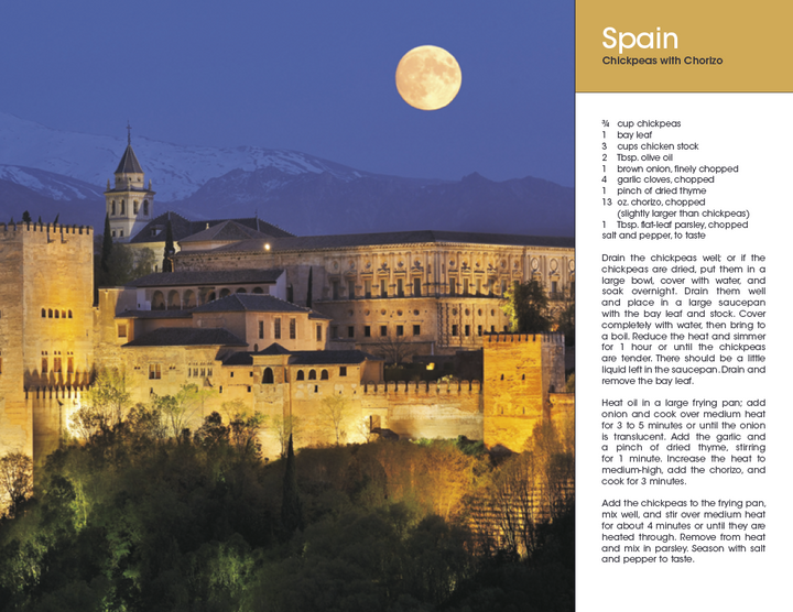 Triumph® Calendars World Scenes with Recipe Calendar