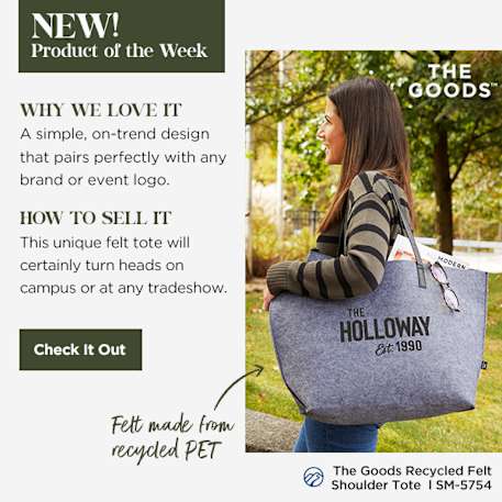 THE GOODS™ Recycled Felt Shoulder Tote
