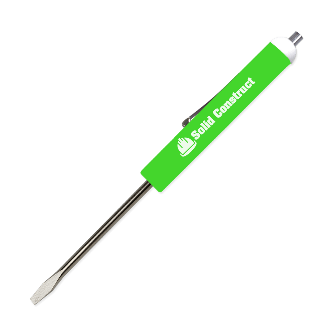 Pocket Screwdriver 1/8" Flat Tip Blade + Magnetic Top