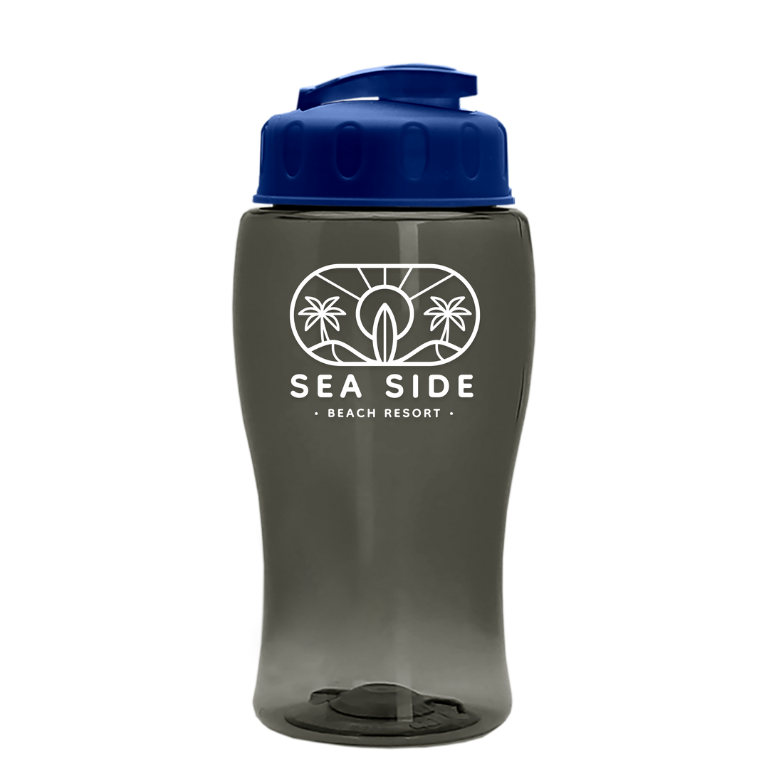 Poly-Pure Jr. - 18 oz. Transparent Bottle with USA Flip