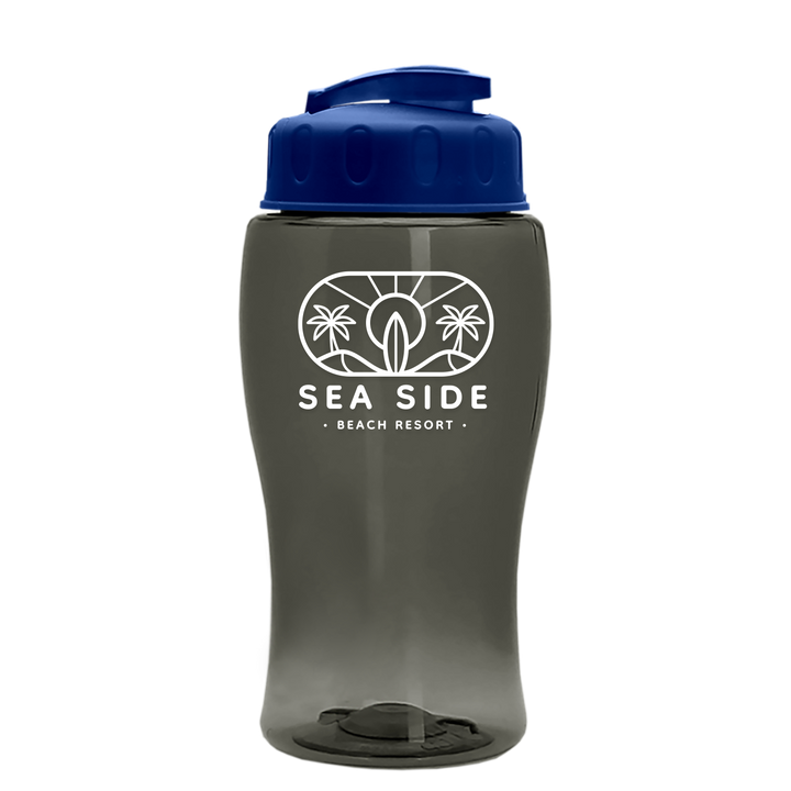 Poly-Pure Jr. - 18 oz. Transparent Bottle with USA Flip