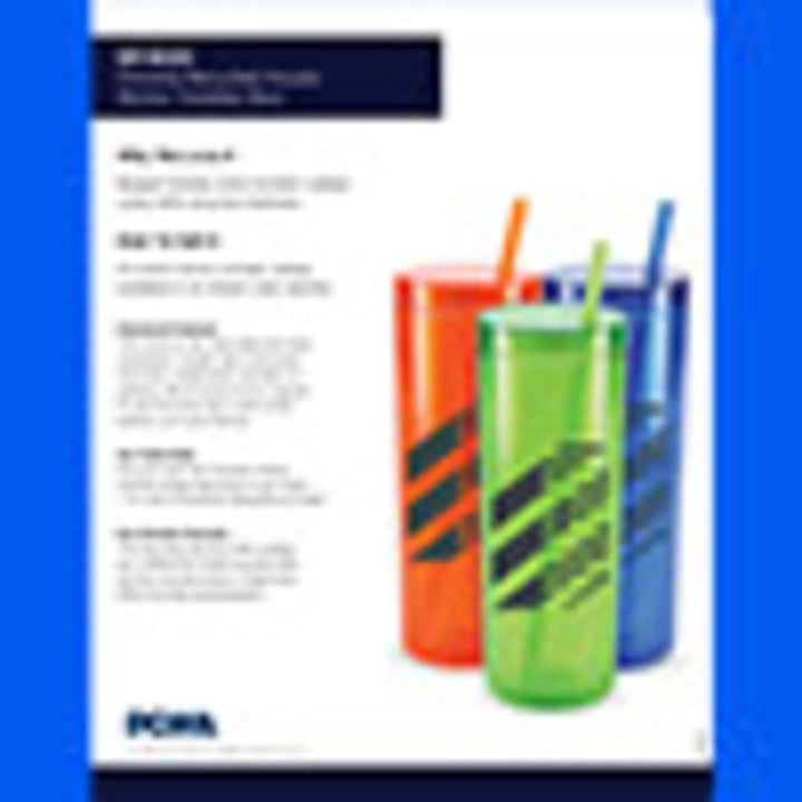Chroma Recycled Acrylic Straw Tumbler 16oz
