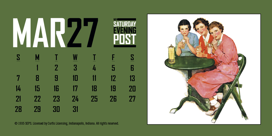 Triumph® Calendars  The Saturday Evening Post Desk Calendar