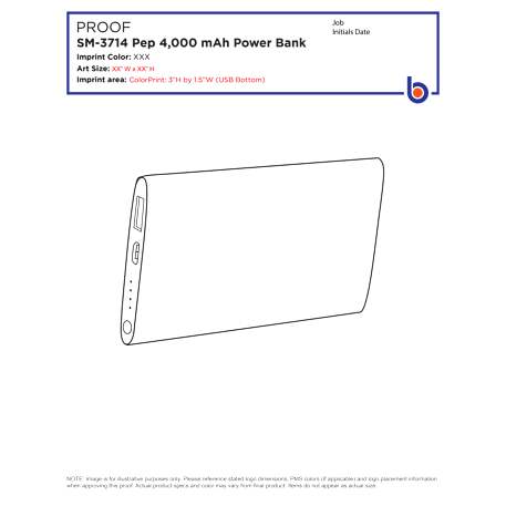 Pep 4000 mAh Power Bank