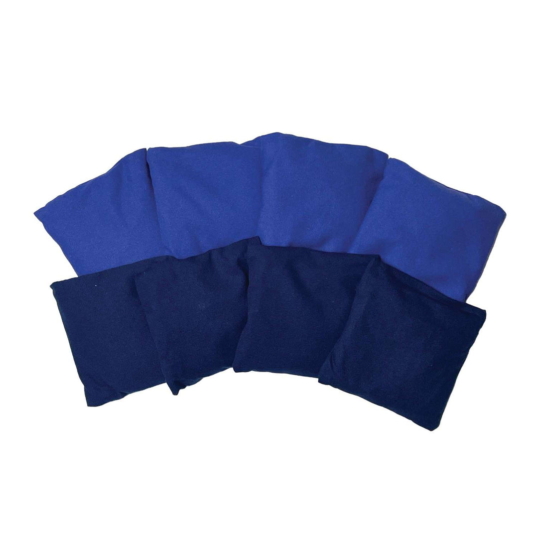 Portable Cornhole, 4 Navy & Royal Bean Bags