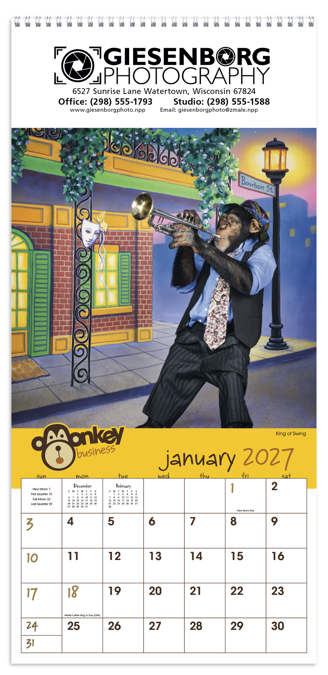 Triumph® Calendars Monkey Business Calendar