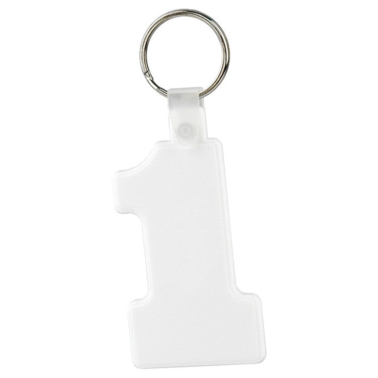 Soft Squeezable Key Tag (Number 1)