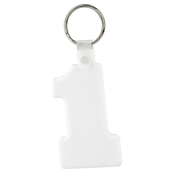 Soft Squeezable Key Tag (Number 1)