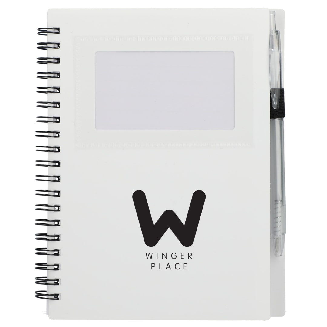 FSC® Recycled 5" x 7" Star Spiral Notebook with Pe