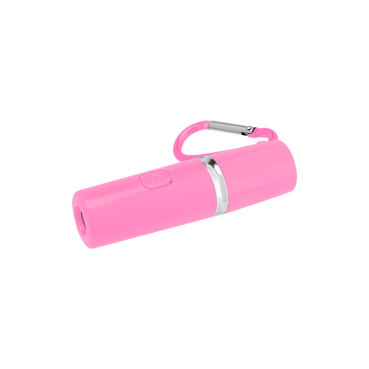 Rechargeable Portable Alarm And Flashlight With Carabiner Attachment