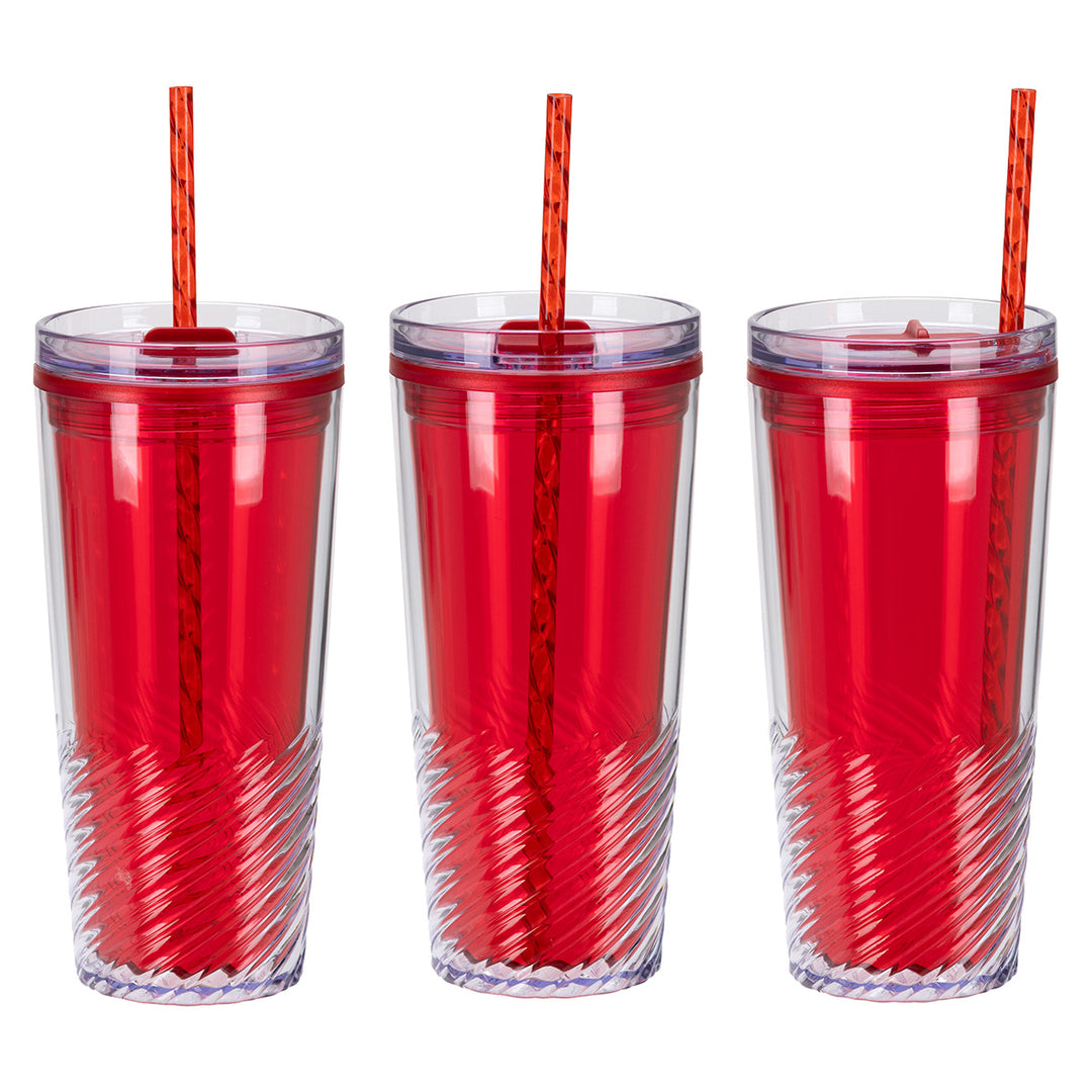 Clio 20 oz  2-in-1 Recycled Acrylic Straw Tumbler