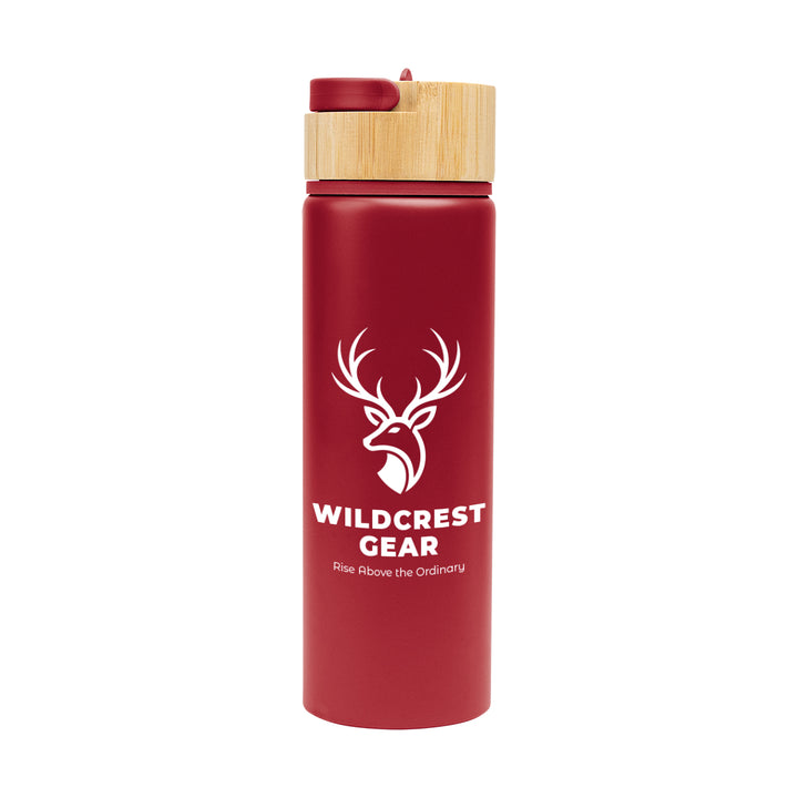 27 Oz. Ellis Recycled Aluminum Bottle With Bamboo Lid