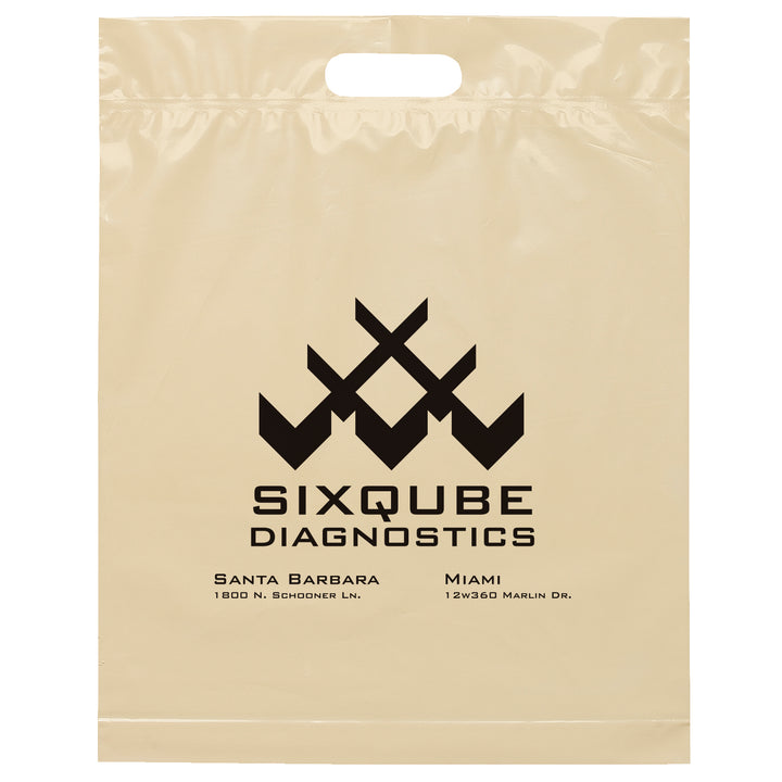 Die Cut Handle Bag - 15W x 19H x 3 - Flexo Ink Print