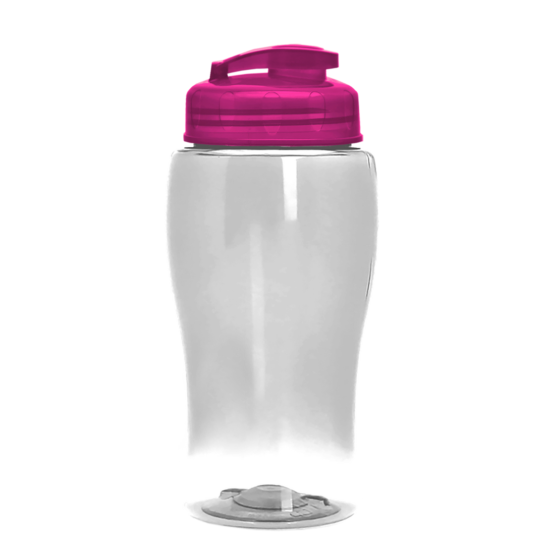 Poly-Pure Jr. - 18 oz. Transparent Bottle with USA Flip