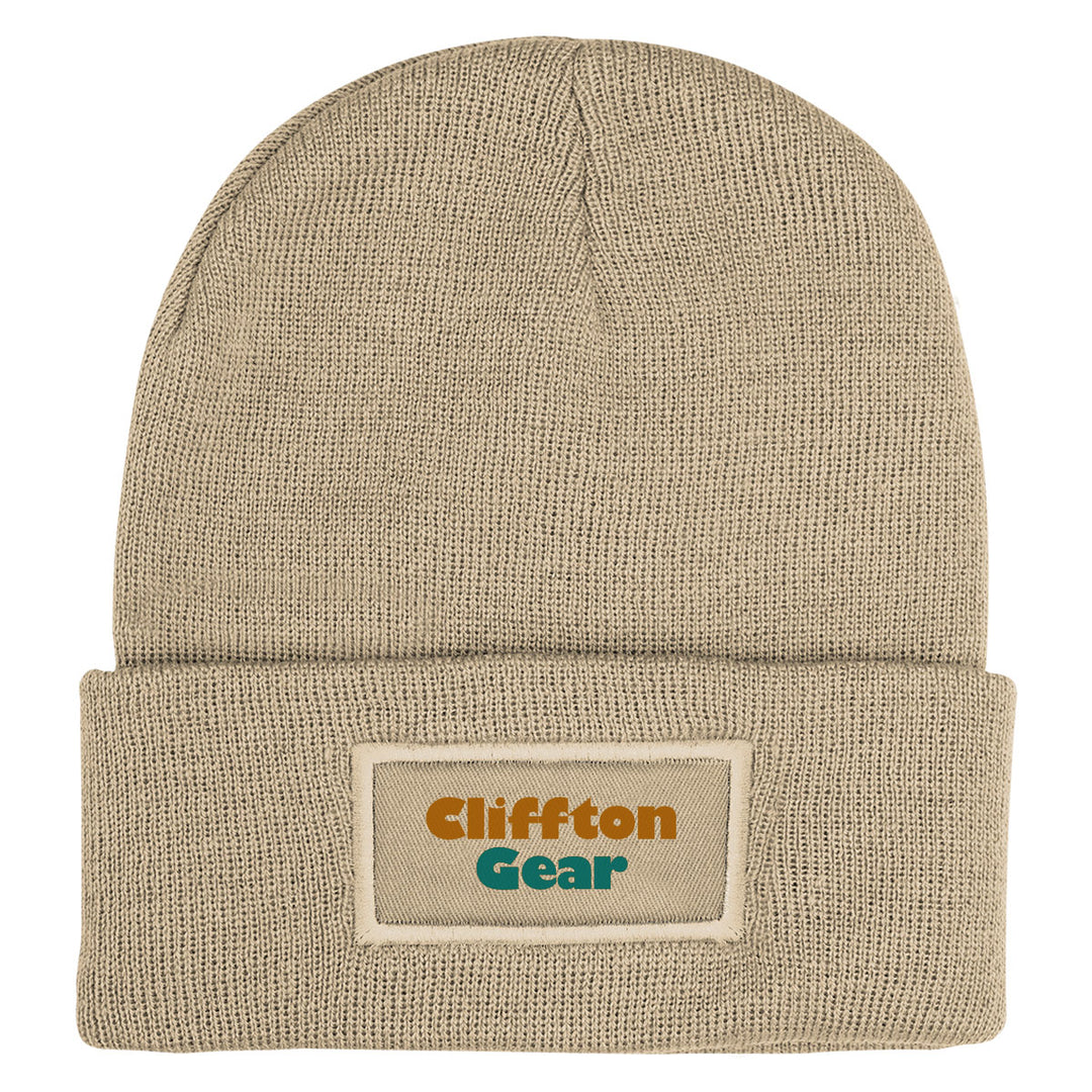 Patch rPET Knit Beanie With Cuff