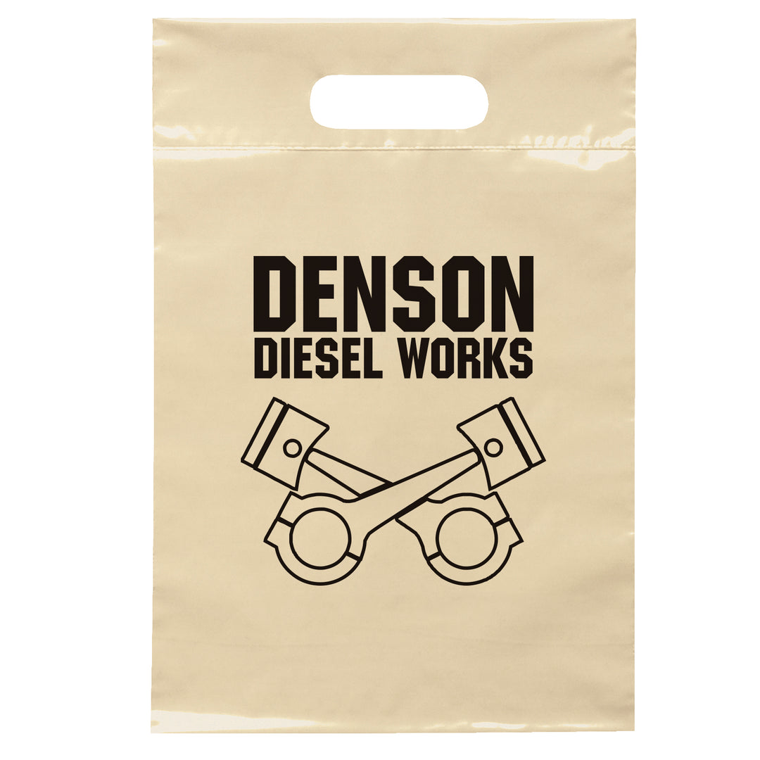 Die Cut Handle Bag - 9 1/2W x 14H - Flexo Ink Print
