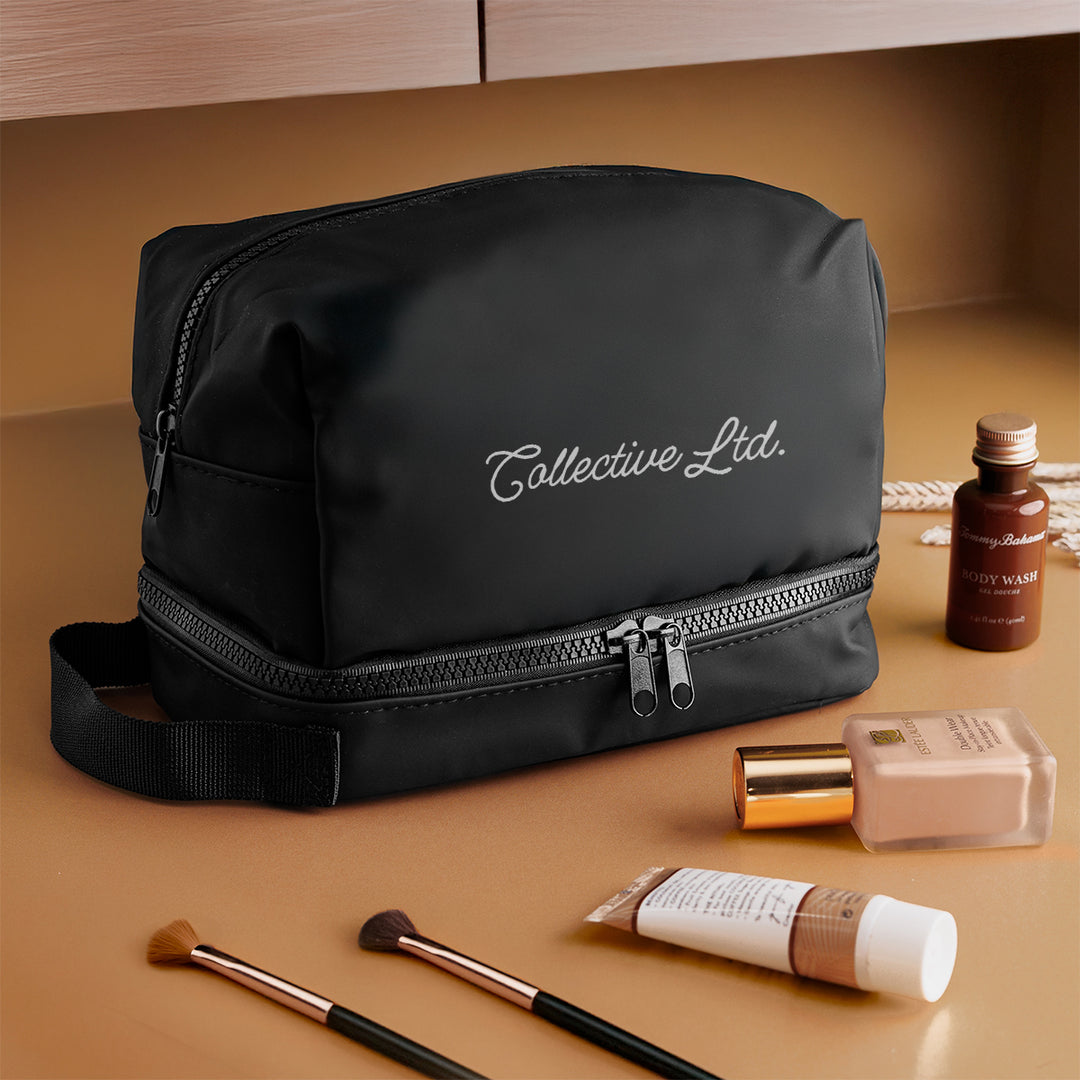 Hudson rPET Leatherette Toiletry Bag