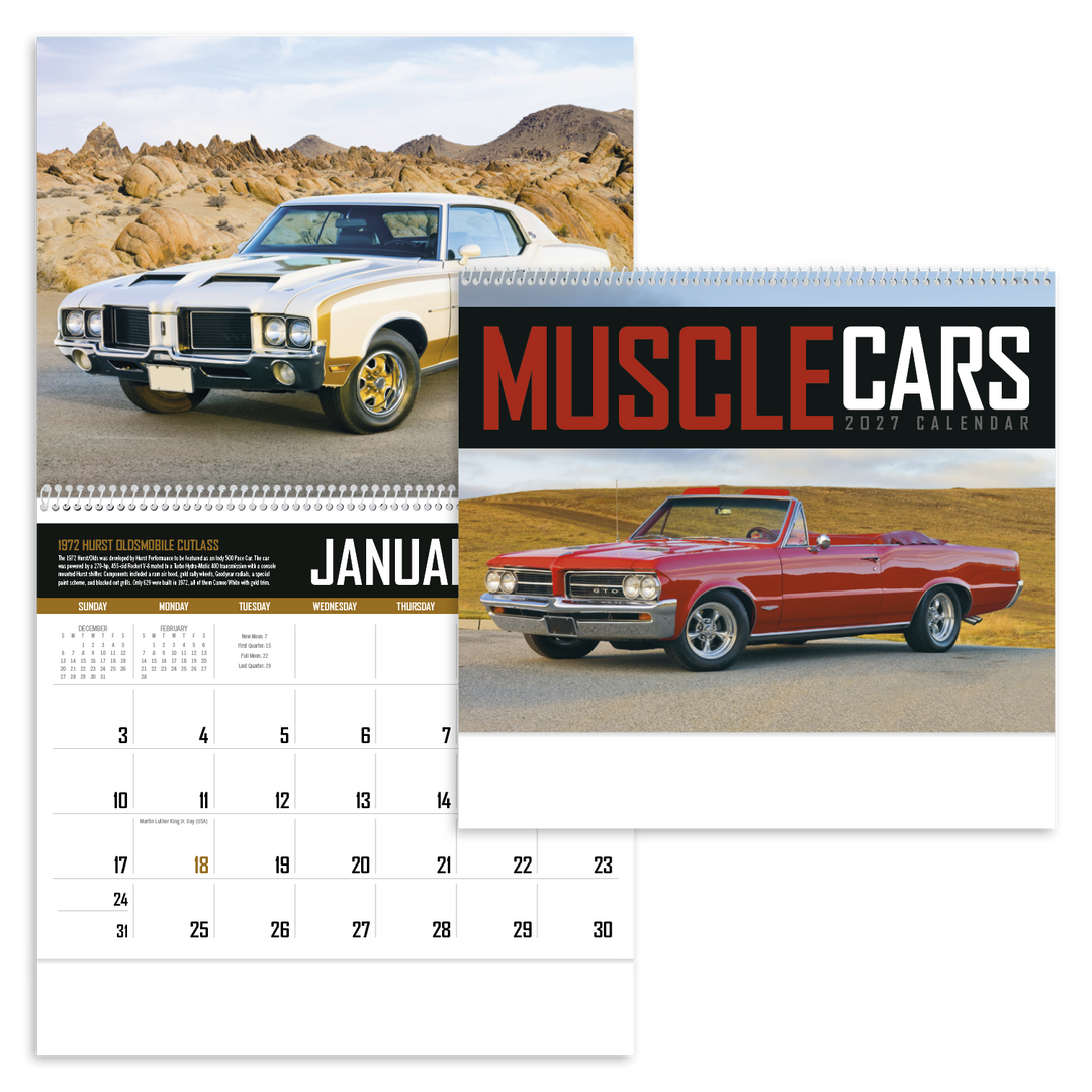 Triumph® Calendars Muscle Cars Calendar