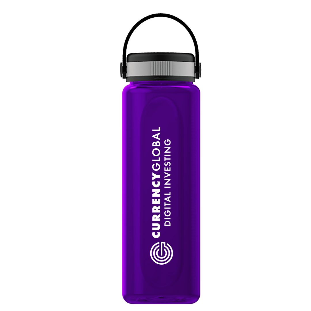 Boss Embossed RPET Bottle with Grip Lid - 26 oz.