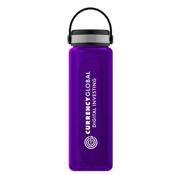 Boss Embossed RPET Bottle with Grip Lid - 26 oz.