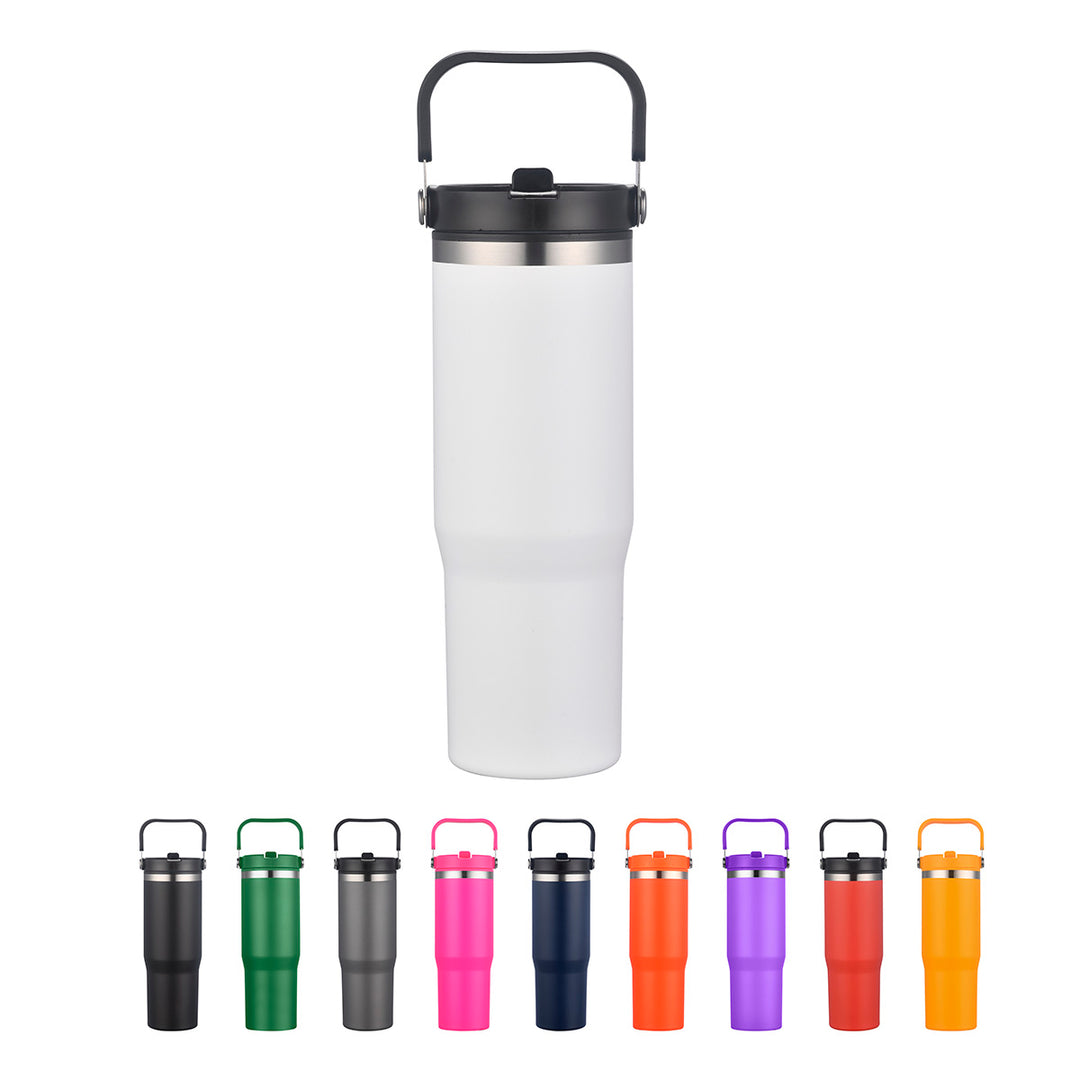 Oreno 30 oz Stainless Steel/Polypropylene Travel Tumbler