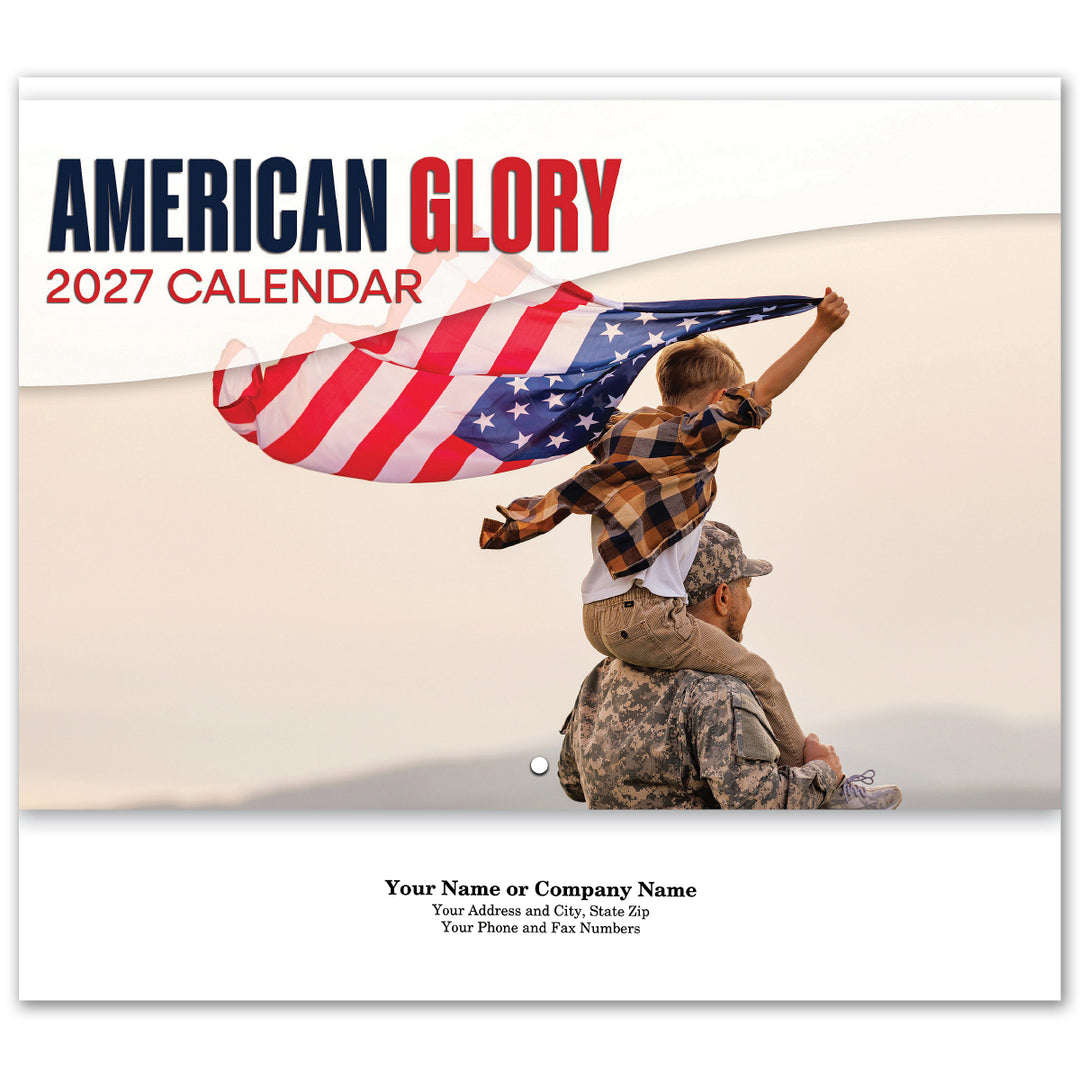 American Glory Spiral Wall Calendar