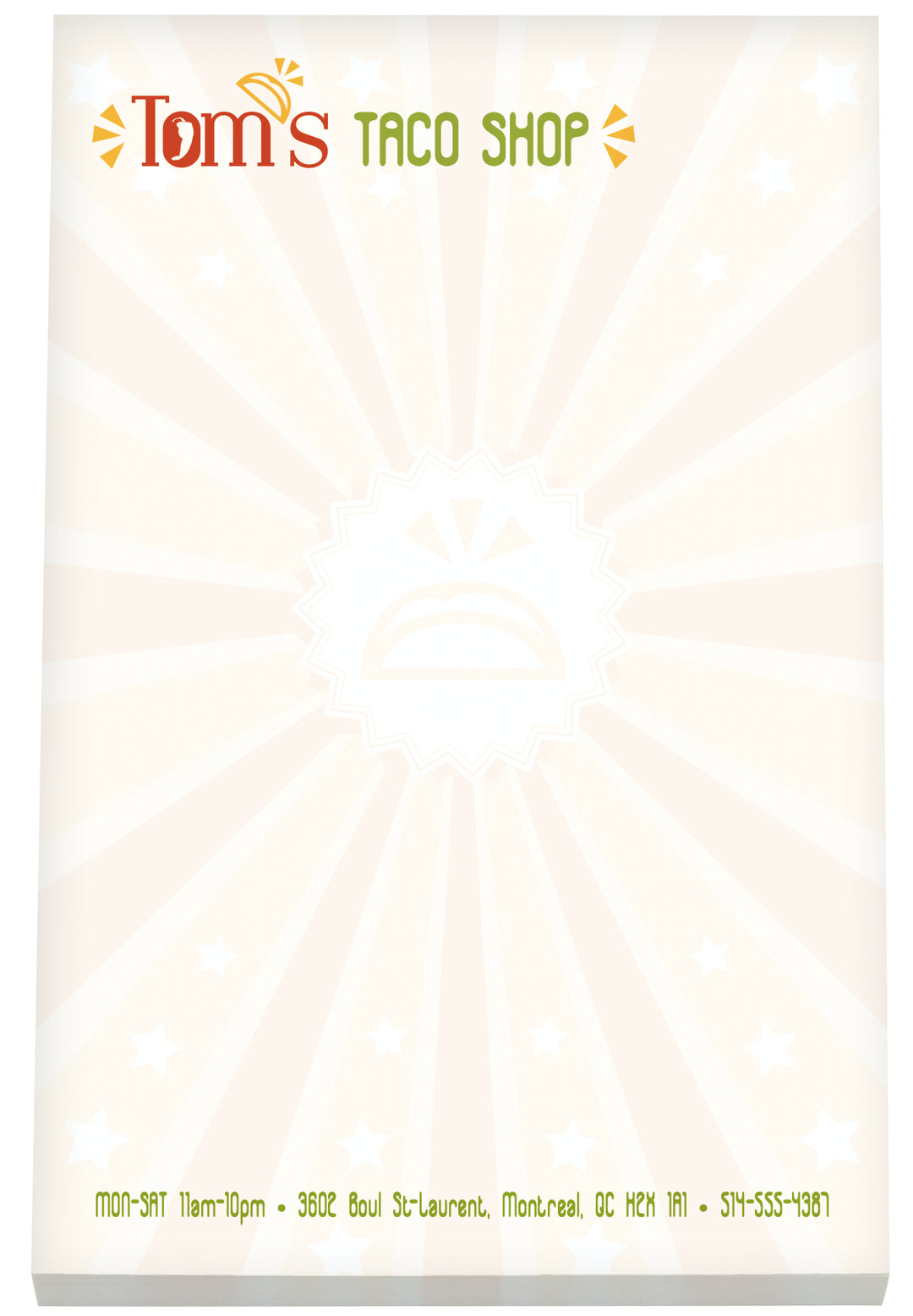 Souvenir® 4" x 6" Scratch Pad, 25 Sheet Full Color