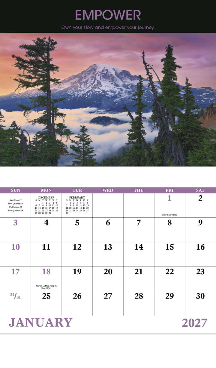 Good Value™ Motivations - Stapled Calendar