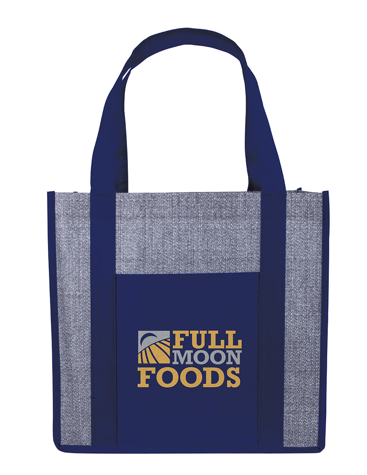 Good Value™ Laminated Heathered Non-Woven Grocery Tote