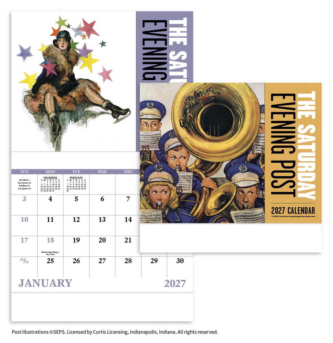 Good Value™ The Saturday Evening Post - Stapled Calendar