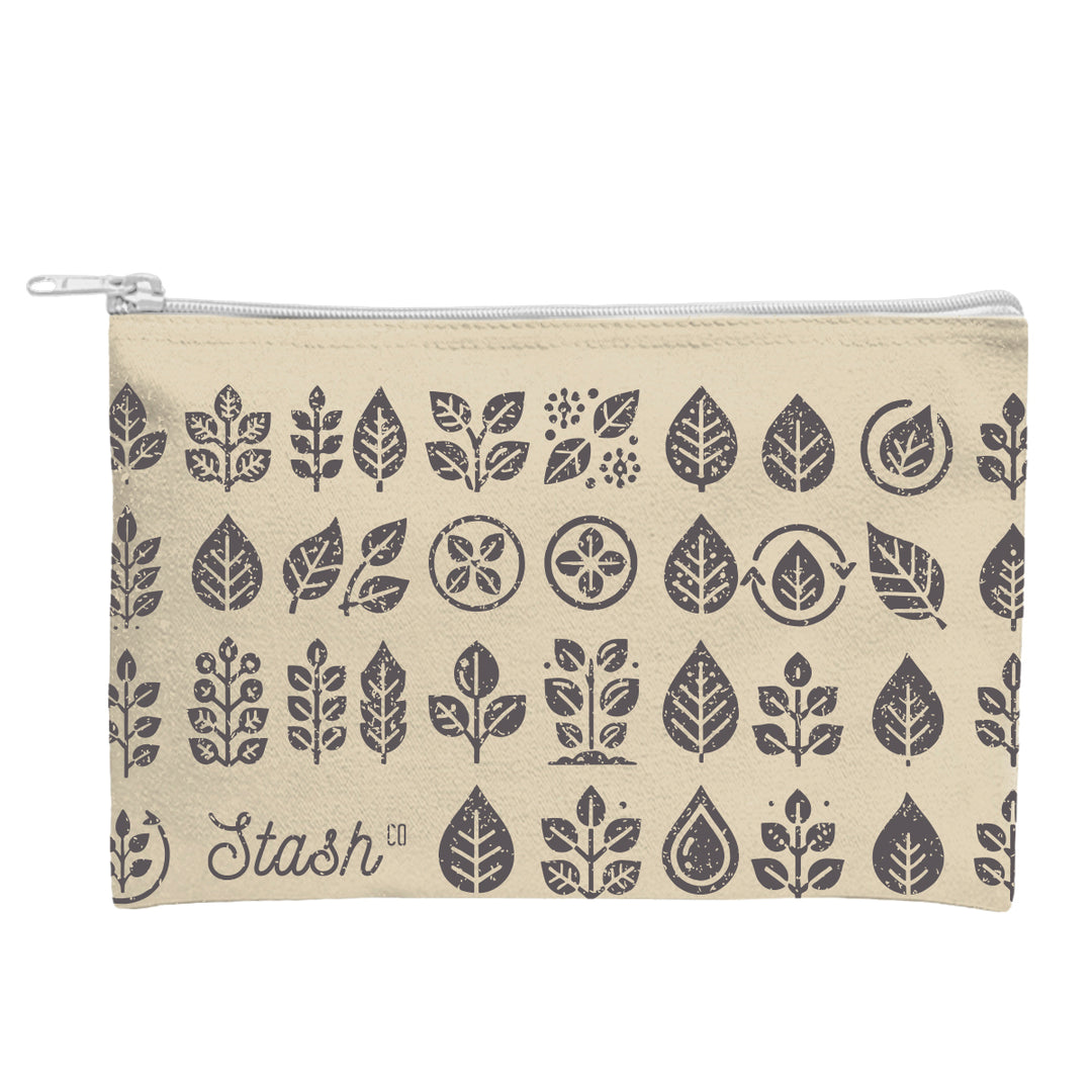 Recycled Canvas Zippered Pouch