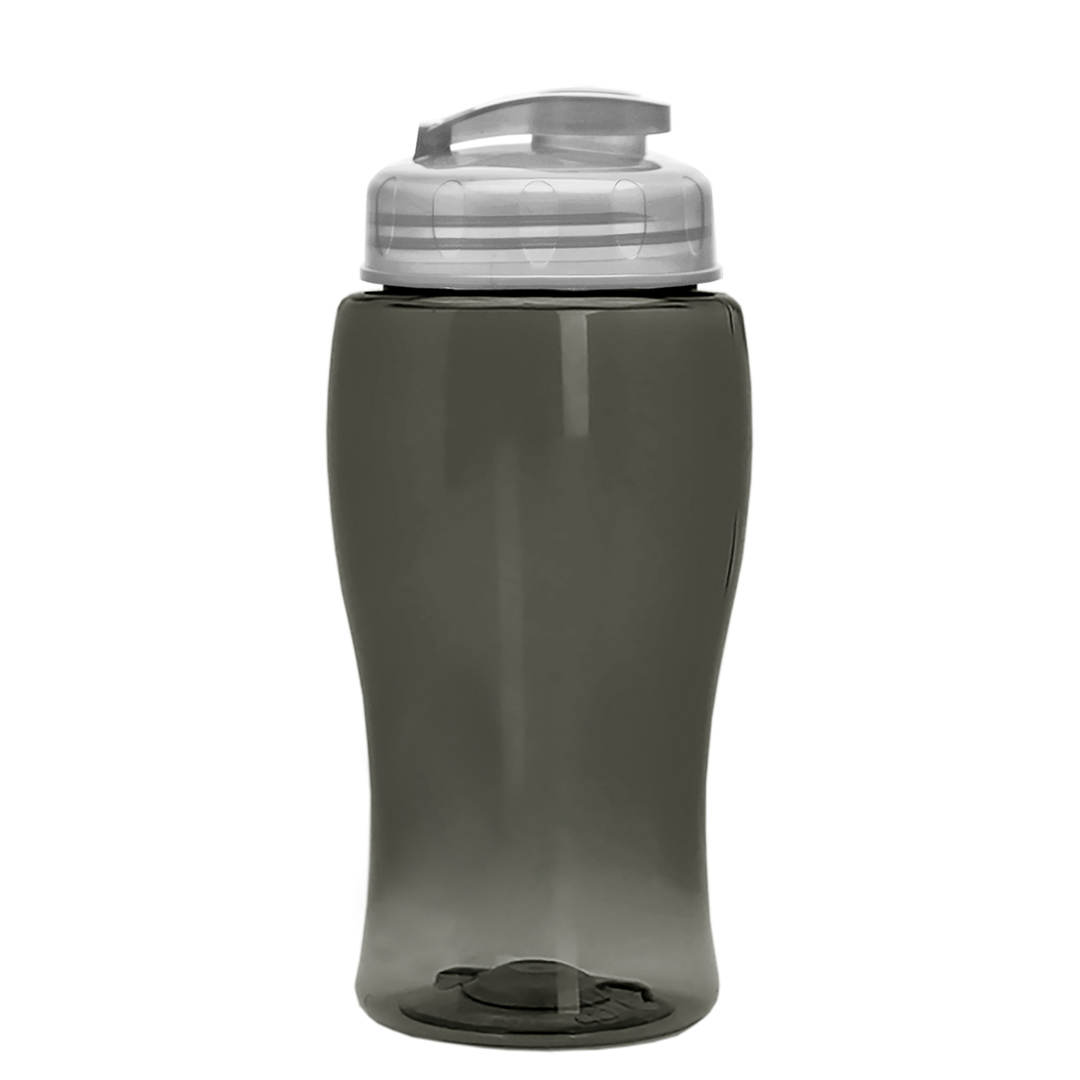 Poly-Pure Jr. - 18 oz. Transparent Bottle with USA Flip