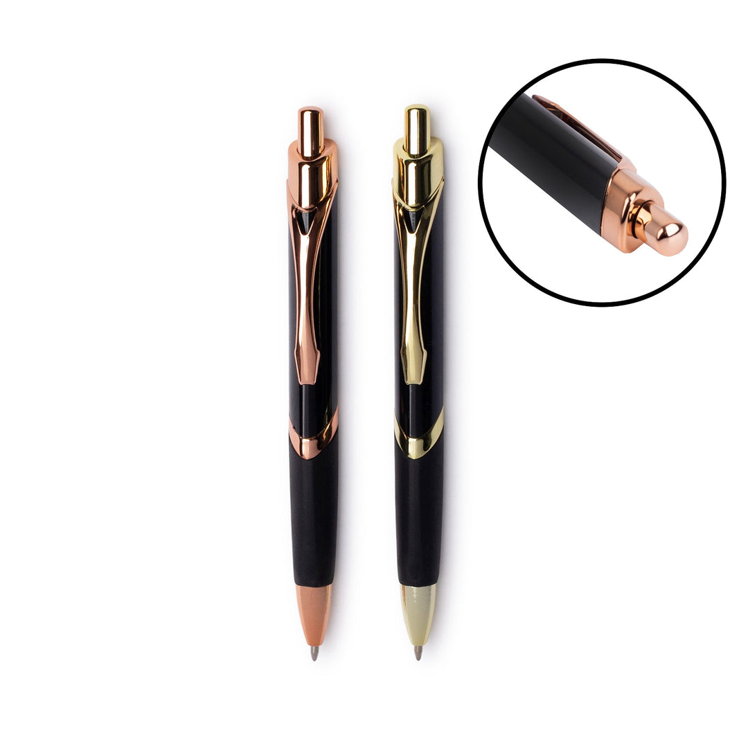 Tri-Sided Click Metal Pen (CLOSEOUT)