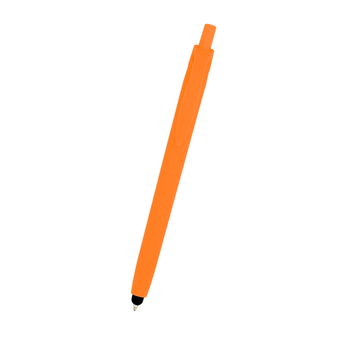 Zinnia Rubberized Pen With Stylus