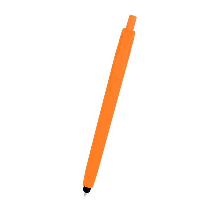 Zinnia Rubberized Pen With Stylus