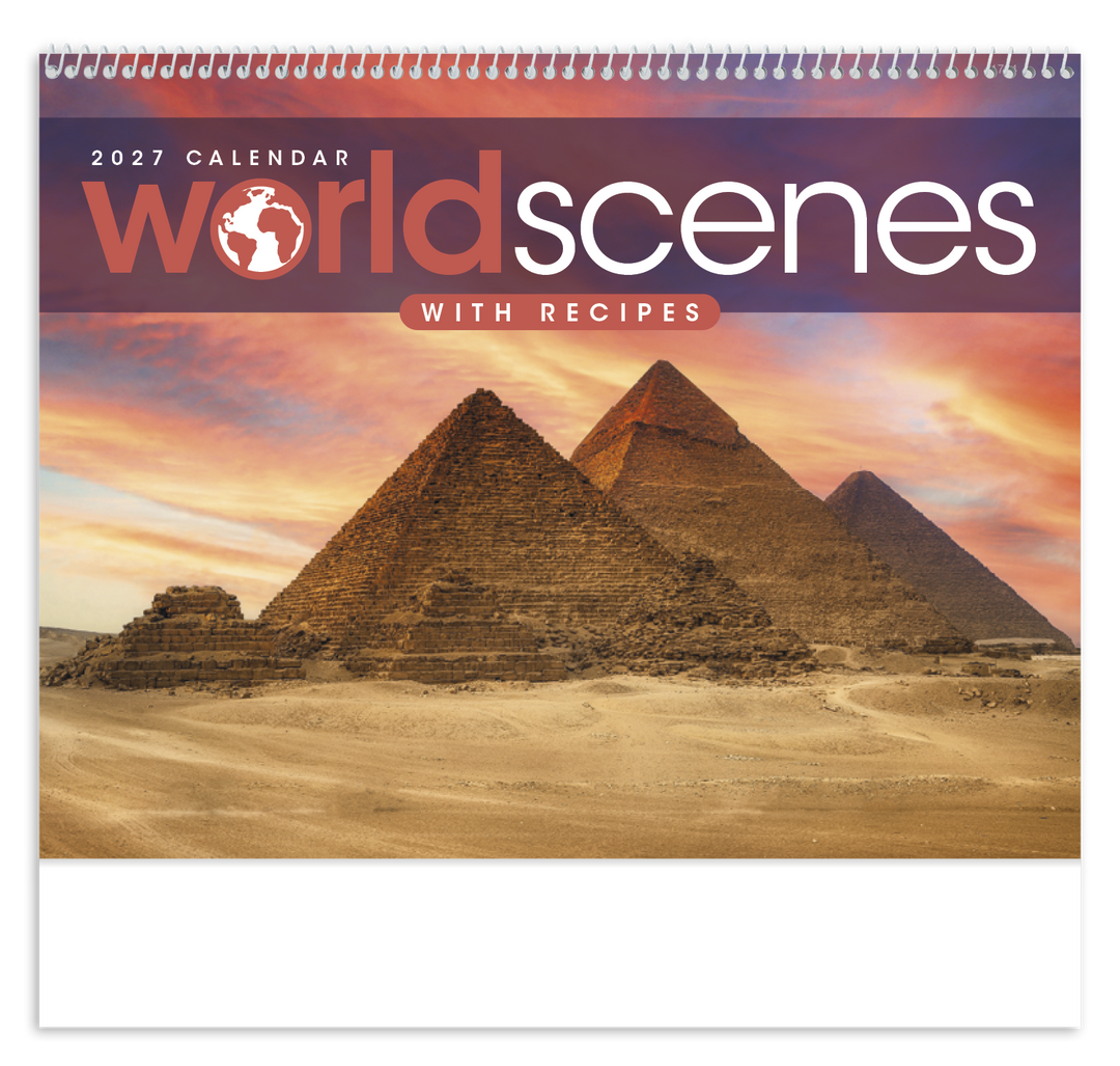 Triumph® Calendars World Scenes with Recipe Calendar