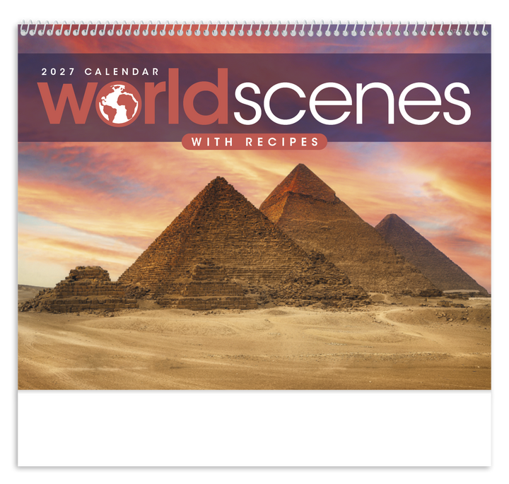 Triumph® Calendars World Scenes with Recipe Calendar