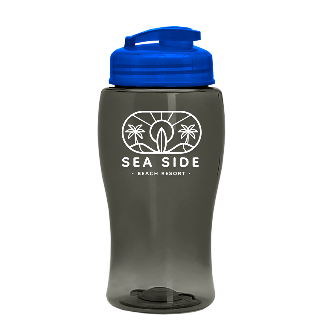 Poly-Pure Jr. - 18 oz. Transparent Bottle with USA Flip