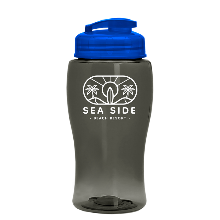 Poly-Pure Jr. - 18 oz. Transparent Bottle with USA Flip