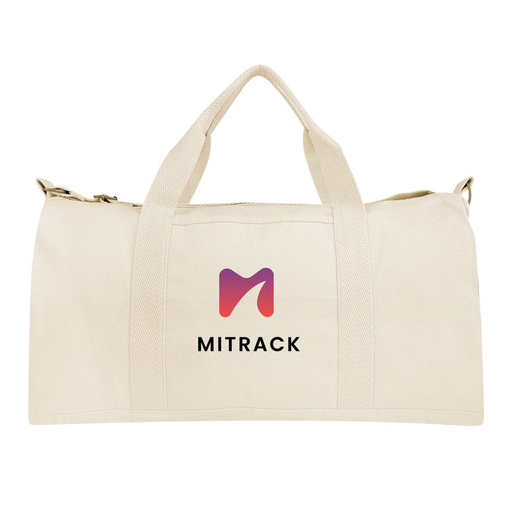 Aware™ 14 Oz. Recycled Cotton Flat Bottom Duffel Bag