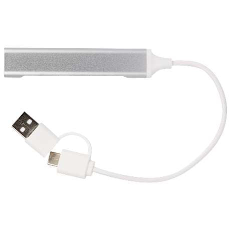 Aluminum 4-Port USB-A and C Hub
