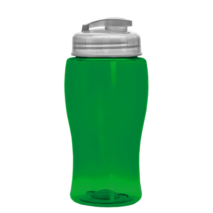 Poly-Pure Jr. - 18 oz. Transparent Bottle with USA Flip