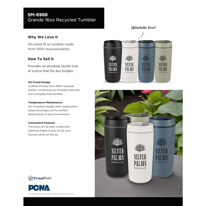 Grande 16oz Recycled Tumbler