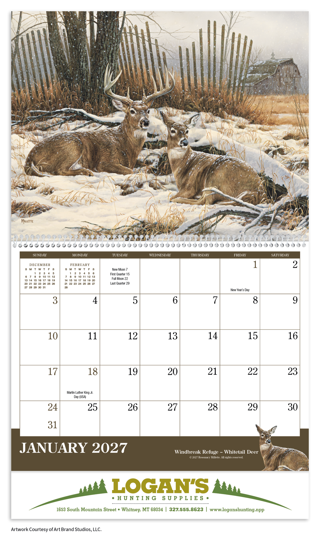 Triumph® Calendars Wildlife Art Calendar