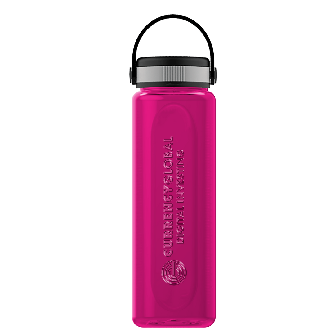 Boss Embossed RPET Bottle with Grip Lid - 26 oz.