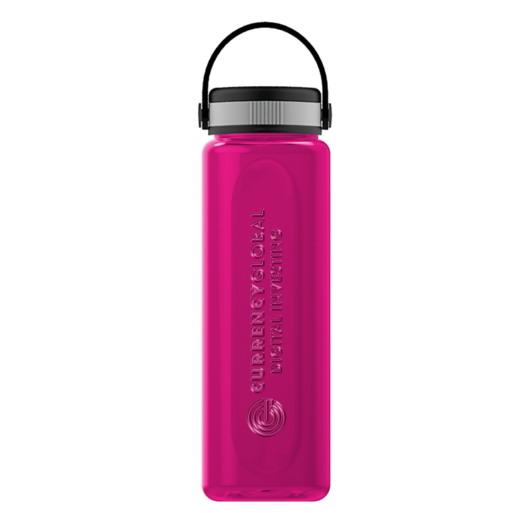Boss Embossed RPET Bottle with Grip Lid - 26 oz.