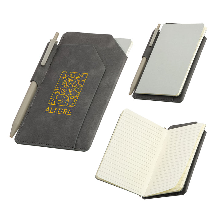 Protege Mini Notebook With Pen & Front Pocket